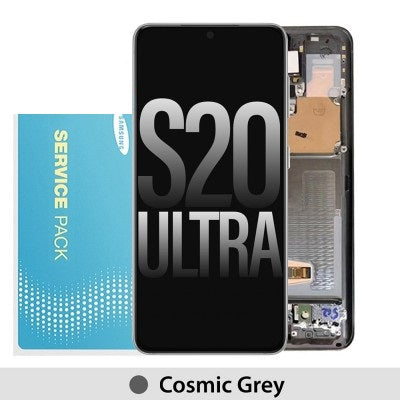 Samsung Galaxy S20 Ultra G988 OLED Screen Replacement Digitizer without Front Camera GH82-22327B/22271B (Gold)-Cosmic Grey Samsung Galaxy S20 Ultra G988 OLED Screen Replacement Digitizer without Front Camera GH82-22327B/22271B (Gold)-Cosmic Grey